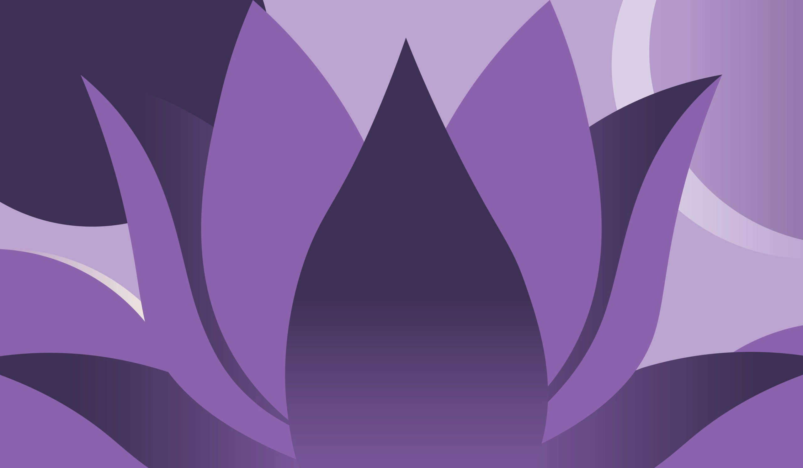 Purple abstract lotus flower design.